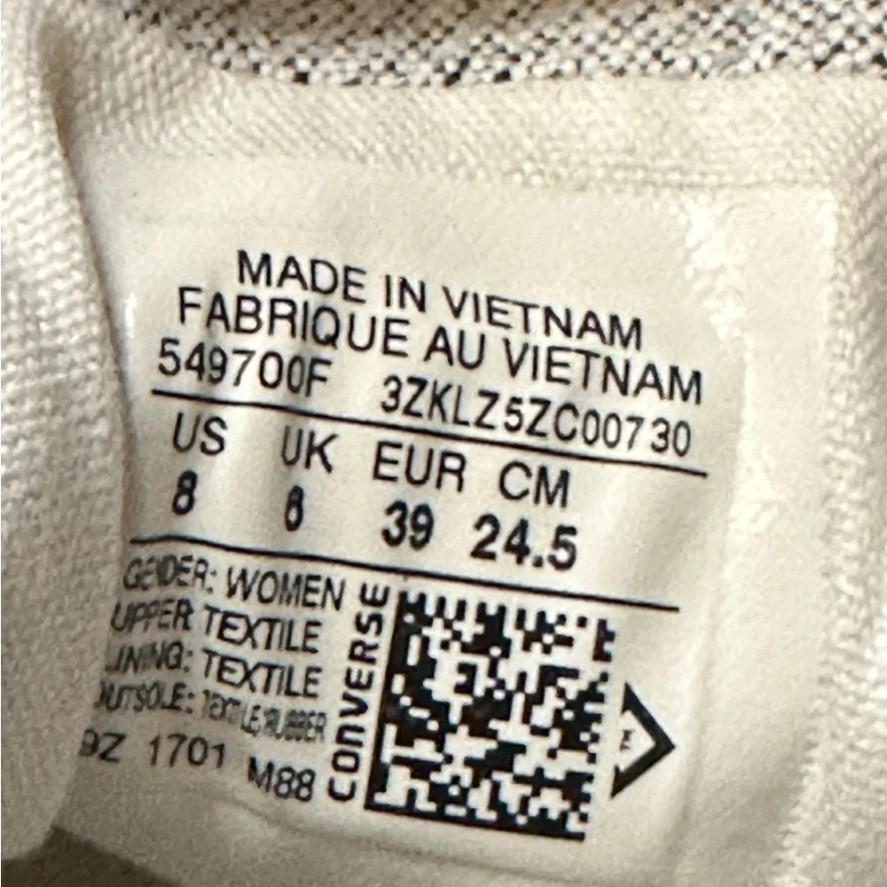 Converse Womens Madison speckled Grey Sneakers Size 8 - Picture 5 of 6